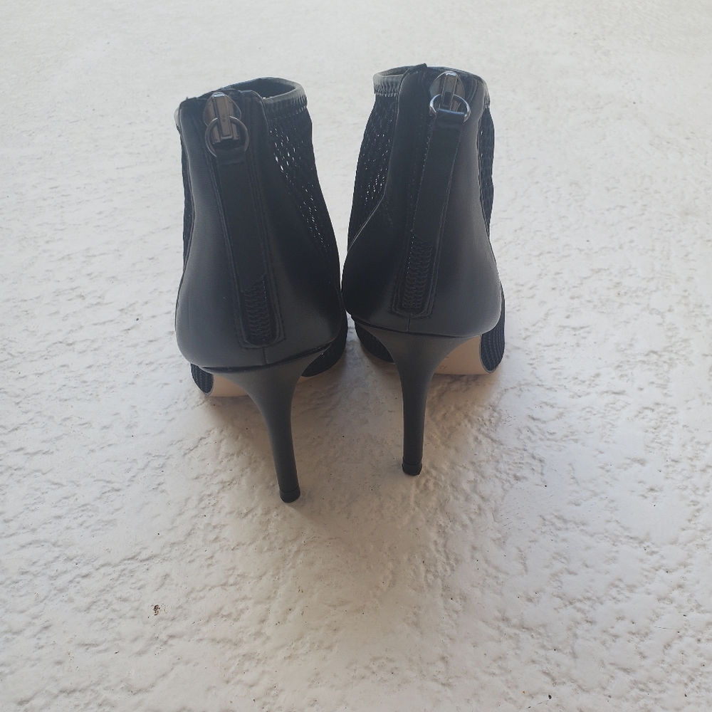 Zara Black Mesh High Heel Sandals - Picture 11 of 11